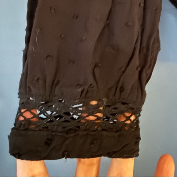 Free People Everyday Girls Swiss Dot Lace Blouse – Women’s Size Small - Picture 3 of 4